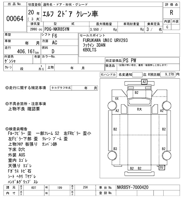 NKR85YN-7000420 - ISUZU ELF TRUCK (Green - 2008)